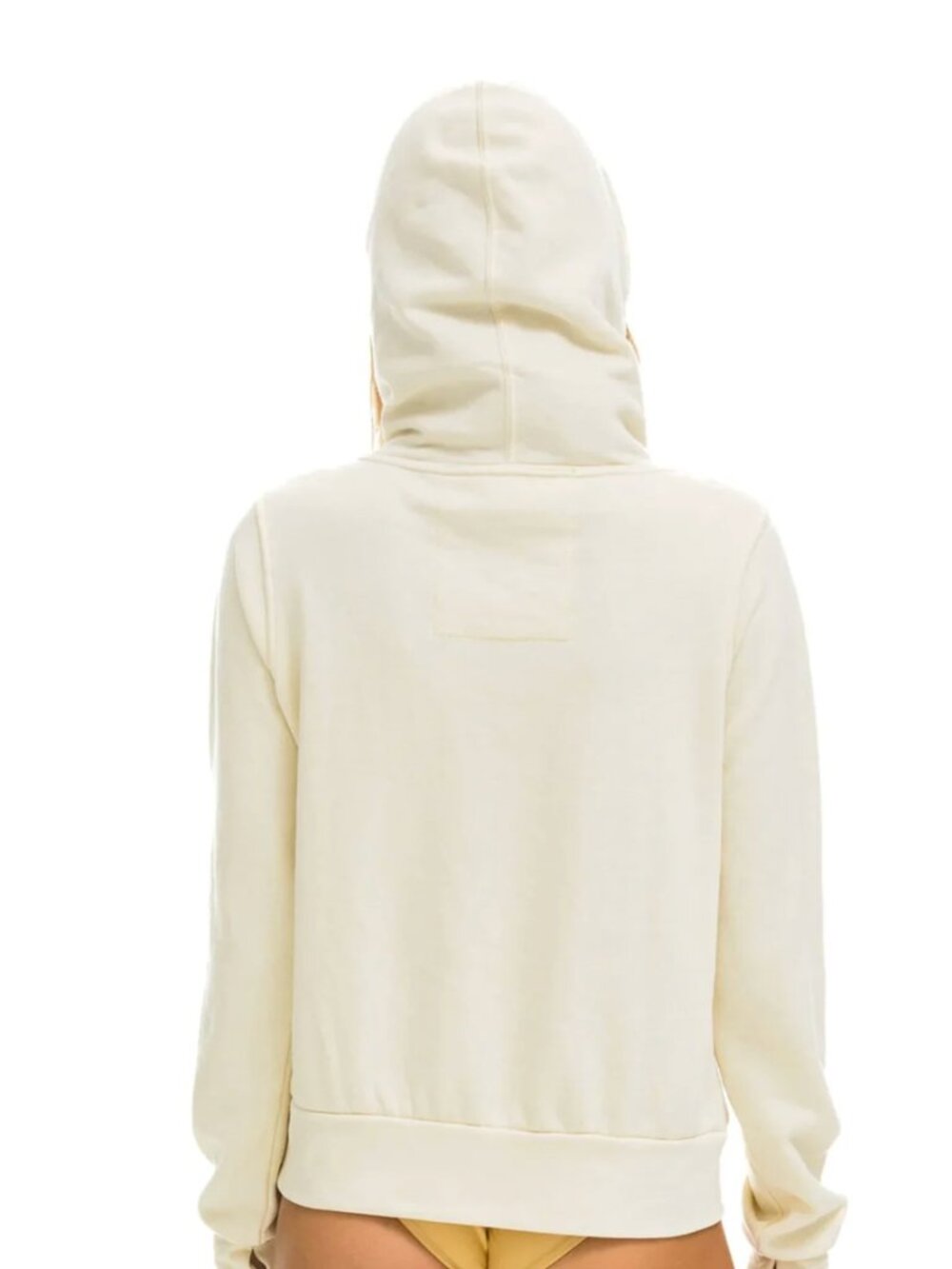 AVIATOR NATION Ninja Hoodie Women’s S Vintage White Pullover Funnel Neck - Picture 2 of 10